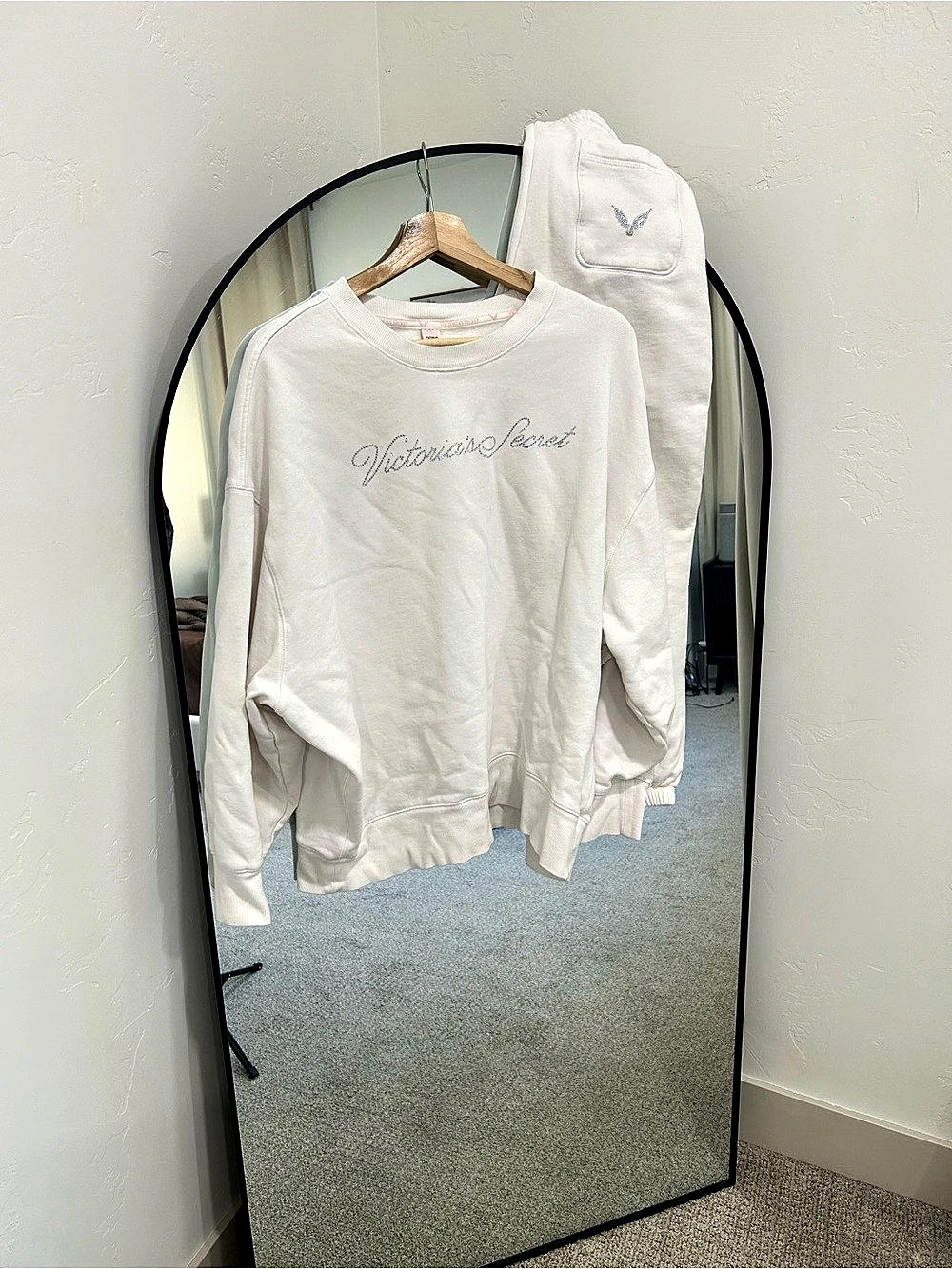 Victoria's Secret Rhinestone Logo Sweat set